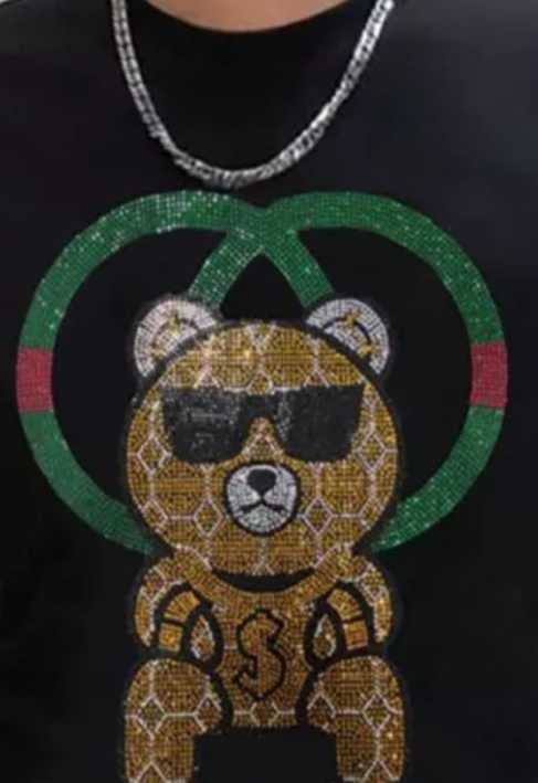 Rhinestone Hot Press Transfer Stickers, Designed for Custom Iron-on Application on T-shirts and Clothing  Hot-fix Heat Sheets