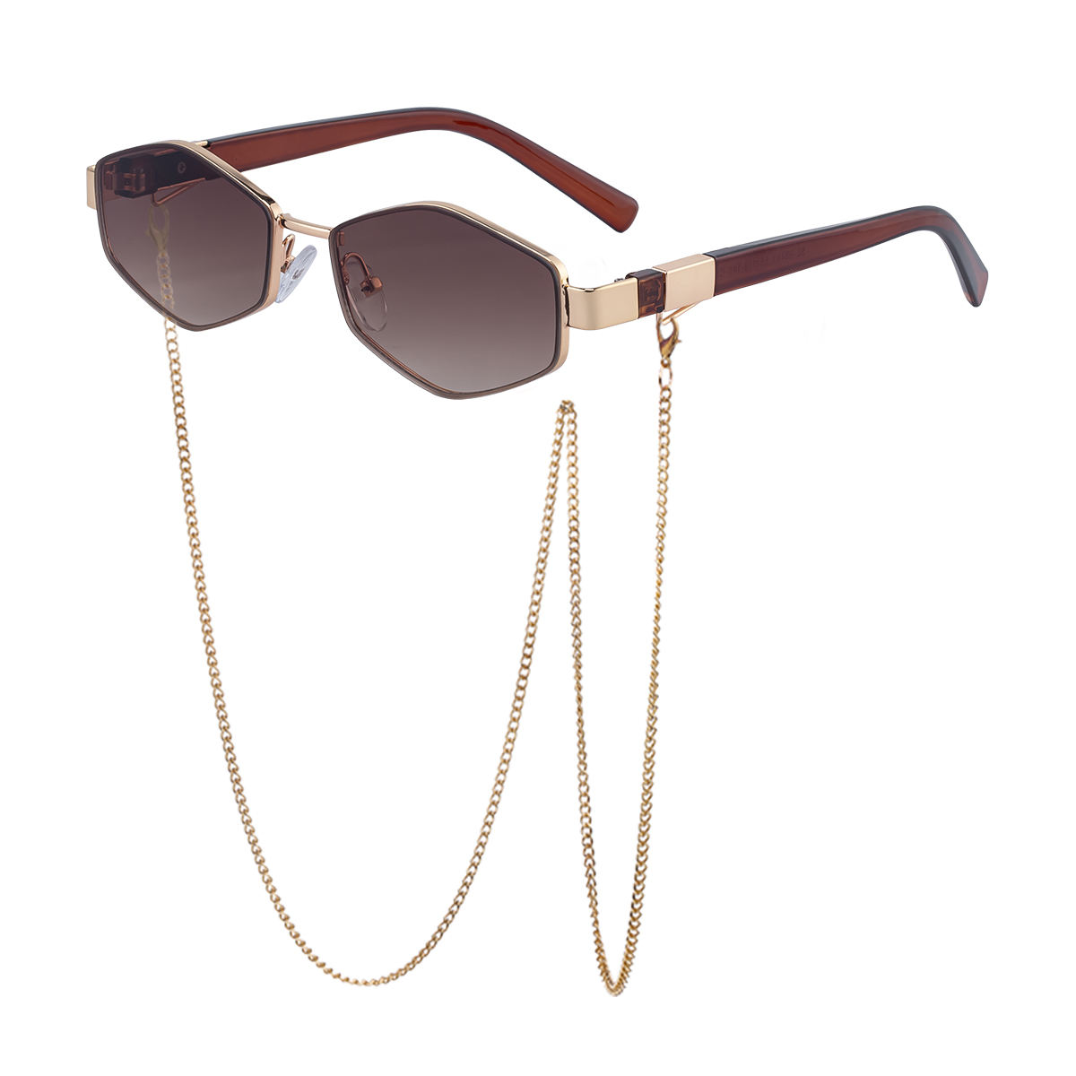 C5 Gold Frame Transparency Brown Gradual Brown