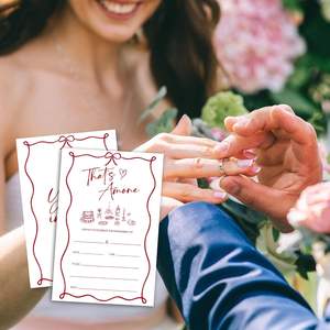 Invitaciones de Compromiso That's Amore con Sobres, Juego de Invitaciones Listo para Boda, Tarjetas para Despedida de Soltera - Product Image 3