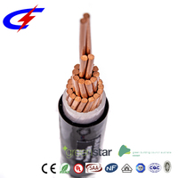 PVC Câble D'alimentation VV VLV 0.6/1kV NYY-J de Cuivre de Base Unique En Aluminium Conducteur Électrique Câble D'alimentation