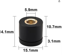 Antenne en caoutchouc de petite taille 700-2700 MHz 4G LTE avec connecteur SMA pour appareils intelligents
