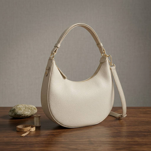Women’s PU Half Moon Shoulder Bag Waterproof Minimalist Fashion Crossbody Bag with <b>Zip</b> Closure - Product Image 6