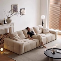Juego de Sofá Cama Modular en Forma de L, Estilo Nórdico Moderno para Sala de Estar, con Tela y Esponja Ecológicas, para Hotel, Apartamento, Villa