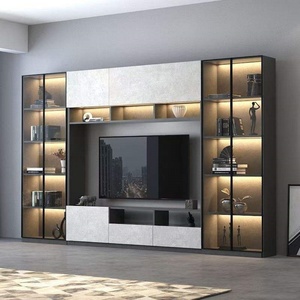 Wholesale Modern Style Tv Stand Set <b>Wall</b> Wooden Luxury Media Console <b>Living</b> <b>Room</b> Furniture Cabinets TV <b>Unit</b> Cabinet with LED - Product Image 1