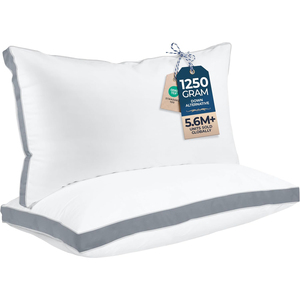 <span class=keywords><strong>Oreiller</strong></span> en <span class=keywords><strong>microfibre</strong></span> à soufflets, garnissage 1250g, pour hôtels et usage domestique - Product Image 1