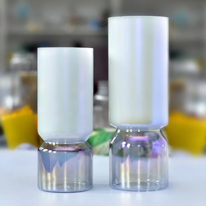 Venta al por mayor <span class=keywords><strong>baratos</strong></span> decoración del hogar candelabros de cristal linternas tarros de velas - Product Image 4