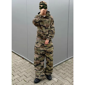 Custom Streetwear Baggy Camo Track Suit Set Men Heavy Cotton Unisex Sweatsuits - Product Image 2