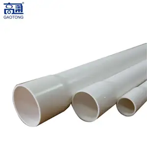 100mm 150mm 250mm 300mm 400mm 500mm 600mm diâmetro azul upvc pvc tubo de água subterrânea para abastecimento de água ou drenagem