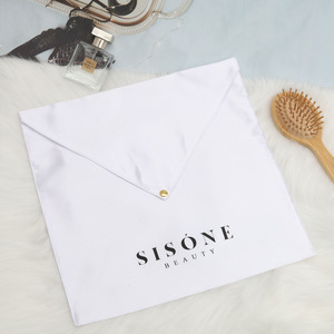 Bolsa de Satén de Alta Gama con Logotipo Personalizado Impreso, para Regalos, Libros, Ropa, Extensiones de Cabello, Pelucas, con Botón - Product Image 5