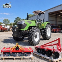 Tracteur agricole LAWNIO à moteur à injection directe refroidi par eau, avec prise de force à double vitesse pour travaux sur le terrain, 4x4, livraison gratuite