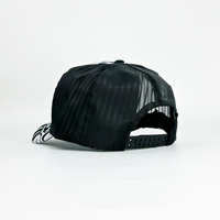 Casquette Trucker à Imprimé Lettres Complètes, Casquette de Baseball Respirante à Dos en Maille avec Logo Patch, Chapeau Pare-Soleil Tendance Urbaine pour Hommes et Femmes