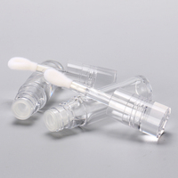 OMI 5.4ml 8.6ML clair Twist up Tube de brillant à lèvres personnalisé Conteneur de brillant à lèvres Pointe de brosse recyclable Tube de brillant à lèvres
