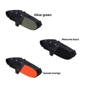 Sac arrière multifonctionnel pour vélo de route, grande capacité 5,8 L, en nylon léger, imperméable, avec sangle réglable et fermeture éclair - Product Image 1