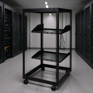 DB, venta al por mayor, bastidor de servidor de Marco abierto 20U, 15 ''-40'', profundidad ajustable, personalizado, 4 postes, AV, montaje en pared, bastidor de servidor de red - Product Image 2