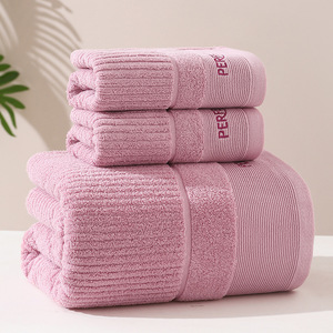Biểu Tượng Tùy Chỉnh Đồng Bằng Sang Trọng Tốt Hấp Thụ Mềm 100% Bông Khăn Tắm Cho Phòng Tắm Khách Sạn - Product Image 6