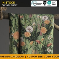 Tissu jacquard recyclé écologique certifié GRS, vente en gros pour le marché européen