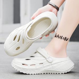 Chaussons d'extérieur pour hommes, sabots, sandales, semelle épaisse en EVA, confortables, antidérapantes, chaussures de plage d'été, chaussures de tous les jours - Product Image 2