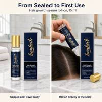 Sérum Capillaire Bio Nourrissant 5% pour la Croissance des Cheveux, Anti-DHT, Biotine, Peptides, pour Cuir Chevelu, Cheveux Fins, Hommes et Femmes, Volume Personnalisé, Marque Privée