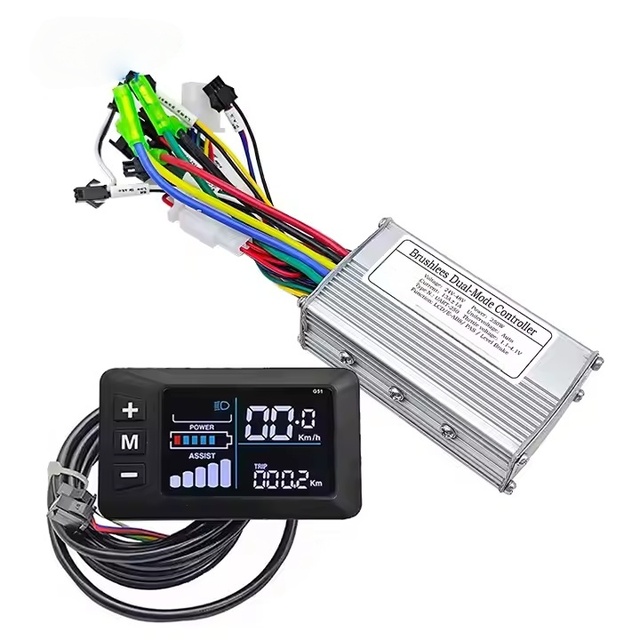 WFY 24V 36V 48V 250W/350W 13A/18A Brushless Motor Controller G51 LCD Display LiFePO4 Battery Compatible PAS Kit Electric Bike