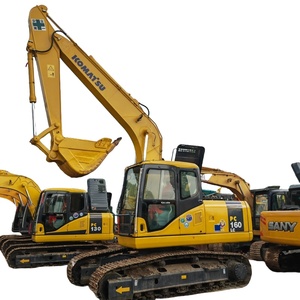 KOMATSU PC160LC-7 16 tonnes 90% nouveau japonais original avec EPA,CE excavatrice agricole bon marché utilisée de KOMATSU PC160 pour creuser - Product Image 1