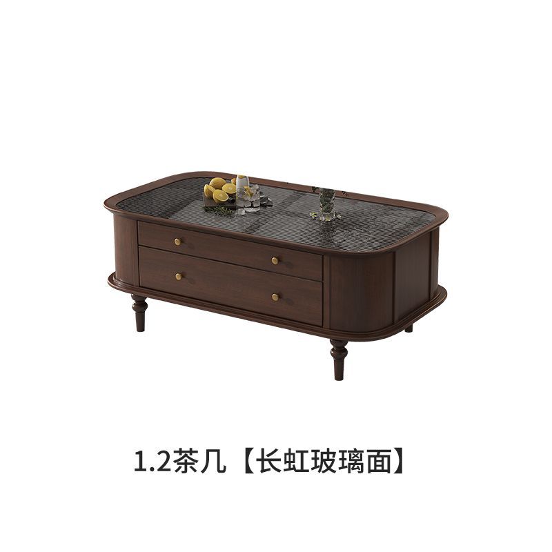 Table basse de 1,2 mètre [plateau en verre]