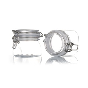 Bán buôn rõ ràng 100ml 150ml 200ml 250ml BPA-free gói mỹ phẩm Mặt Kem Pet nhựa <span class=keywords><strong>Jar</strong></span> với khóa nắp - Product Image 4