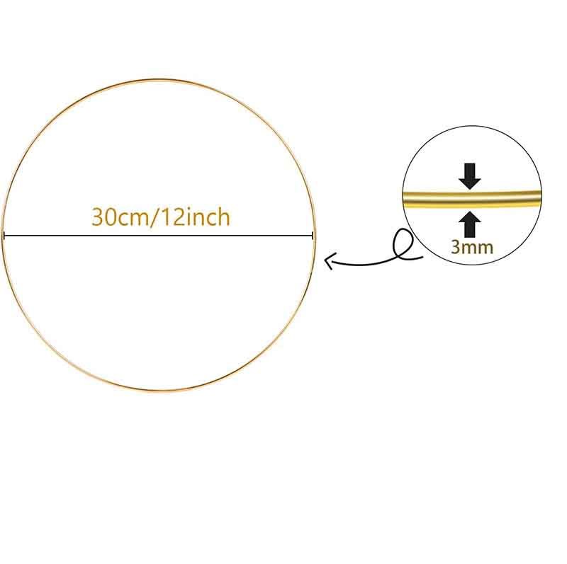 30cm gold hoop