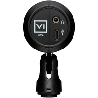Micrófono de Condensador con Cable MV6, Cuerpo Metálico, Conectividad USB/XLR, Controles Táctiles, Cancelación de Ruido DSP Integrada para Podcasting