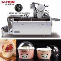 Nouvelle machine de thermoformage pour contenants en plastique jetables automatiques avec couvercle en dôme pour salades de fruits, à vendre