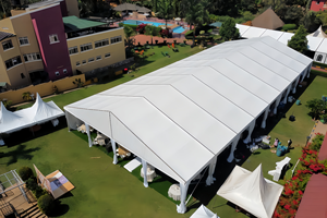 เต็นท์อลูมิเนียมหรูหราขนาดใหญ่สั่งทำพิเศษ 20x30 เมตร สำหรับงานปาร์ตี้กลางแจ้ง งานแต่งงาน รองรับได้ 200 <span class=keywords><strong>คน</strong></span> เหมาะสำหรับงานอีเว้นท์ - Product Image 4