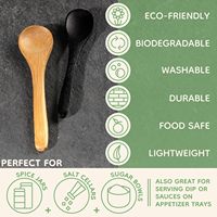Cuillère à manger réutilisable en bambou naturel, fabriquée à la main, de haute qualité, écologique, OEM, WanuoCraft, pour restaurants, hôtels, maison