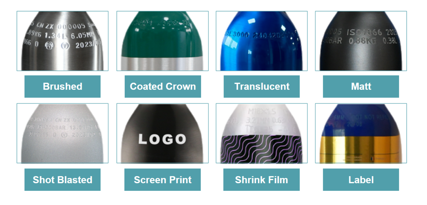 ZX CO2 Gas Tanks - Durable Aluminum Cylinders for Industry