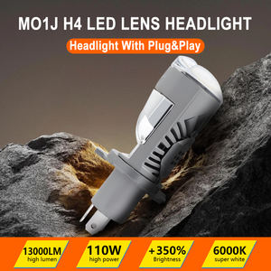 Ampoule de phare projecteur LED H4 haute luminosité 10000LM 12V 60W 6000K étanche Plug & Play M01J-S pour voitures universelles Garantie 2 ans - Product Image 3