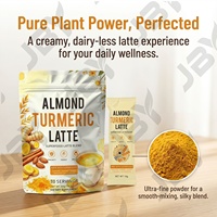 Poudre de latte aux amandes et curcuma en vrac pour fournisseurs OEM – Mélange de superaliments avec gingembre, cannelle et poivre noir pour le bien-être quotidien