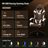 Chaise de jeu ergonomique pour l'e-sport avec repose-pieds inclinable et support lombaire réglable, livraison rapide