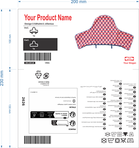 Étiquettes en papier kraft imprimées sur mesure pour emballages alimentaires biologiques, adhésif non toxique, résistant à l'humidité, rouleau vierge - Product Image 1