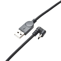 Nylon Braided 1.5M Siku Berbentuk U Pendek Tipe C Pria Ke USB 2.0 A Pria Kabel Power Supply Sinkronisasi Data untuk Game