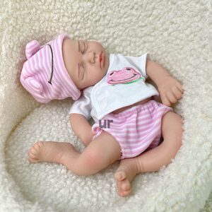 Muñeca Reborn de silicona realista de 12 pulgadas, piel de tacto suave, boca abierta, muñeca de bebé, alto realismo coleccionable - Product Image 4