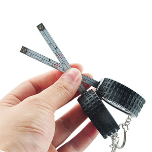Ruban à mesurer porte-clés Wintek 1 mètre métrique et impérial en acier télescopique mini portable accessoire de voiture - Product Image 3