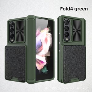 เคสป้องกันรอบด้านสำหรับ Samsung Galaxy Z Fold 4 มาพร้อมที่ใส่การ์ดแบบถอดได้ ฝาปิดเลนส์แบบเลื่อน และ - Product Image 6