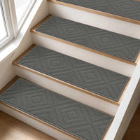 Tapis antidérapants lavables pour marches d'escalier, intérieur, réutilisables, 28 pouces x 9 pouces, en polypropylène durable, bandes de moquette pour escaliers