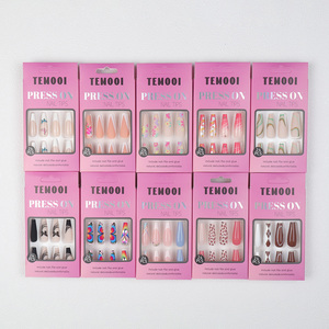 <span class=keywords><strong>Faux</strong></span> ongles réutilisables personnalisables de haute qualité en ABS de style ballet long de 24 pièces <span class=keywords><strong>pour</strong></span> un usage quotidien - Product Image 6