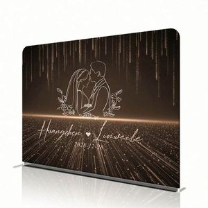 Pillowcase <b>Backdrop</b> for Photo Booth and Events 10x10ft Polyester Gravure Printed Angel Style Tension Fabric Display <b>Stand</b> - Product Image 4