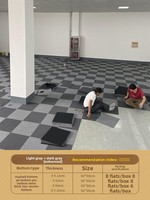 Tapis modulaire commercial de style moderne et simple en PP, insonorisant, tissé jacquard, pour sol en ciment, lavable en machine, carré