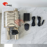 Kit de silencieux d'échappement universel à valve électrique à haut débit en acier inoxydable avec télécommande 2,5 2,75 3 3,5 pouces