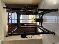 Cage de musculation multifonctionnelle avec machine Smith, rack à squats, pile de poids de 75 kg, bras en acier, équipement de fitness pour la musculation de la poitrine
