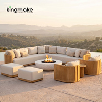 Wasserdichtes Gartensofa Wetterbeständige Outdoor-Möbel Sektionales Villen-Sofa Foshan Fabrik Terrassen Outdoor Modulares Sofa-Set