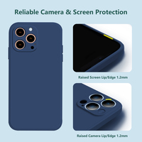 Coque de téléphone en silicone TPU de couleur unie personnalisée pour Apple pour iPhone 16 15 14 13 Pro Max, logo original, coques de téléphone portable