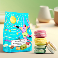 Usine Healthy Macron Sandwich Biscuits Biscuits Croustillants Plusieurs Saveurs-Chocolat Yaourt Oeuf Goût Doux Boîtes Emballées