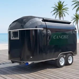 Chariot de restauration personnalisé pour café noir glacé, hamburgers, tacos, camion de nourriture de rue, remorque alimentaire mobile - Product Image 1